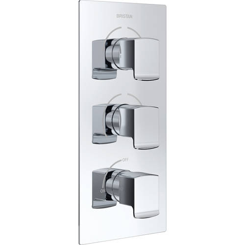 Larger image of Bristan Descent Concealed Shower Valve (3 Outlets, Chrome).