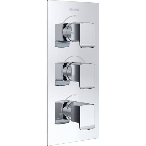 Larger image of Bristan Descent Concealed Shower Valve (2 Outlets, Chrome).