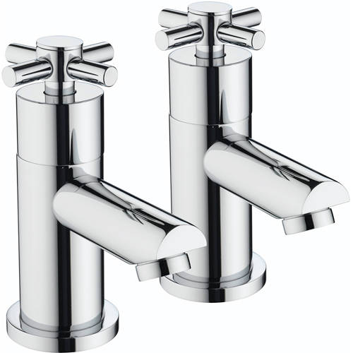 Larger image of Bristan Decade Bath Taps (Pair, Chrome).