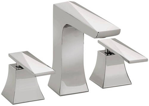 Example image of Bristan Ebony 3 Hole Basin & Bath Filler Taps Pack (Chrome).