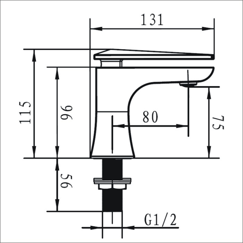 Technical image of Bristan Ebony Basin & 5 Hole Bath Shower Mixer Tap Pack (Chrome).