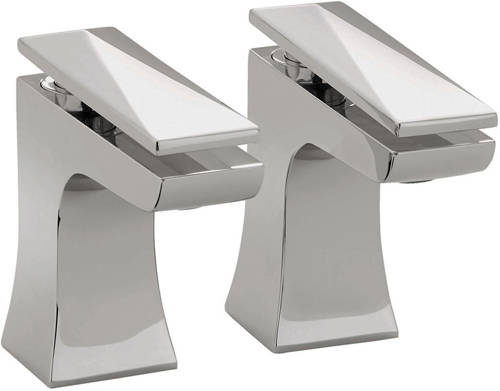 Larger image of Bristan Ebony Basin Taps (Pair, Chrome).