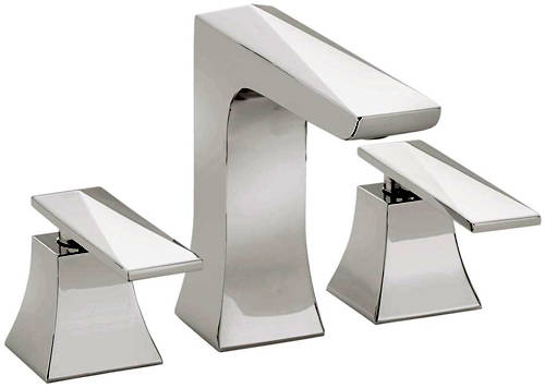 Larger image of Bristan Ebony 3 Hole Basin Mixer Tap (Chrome).