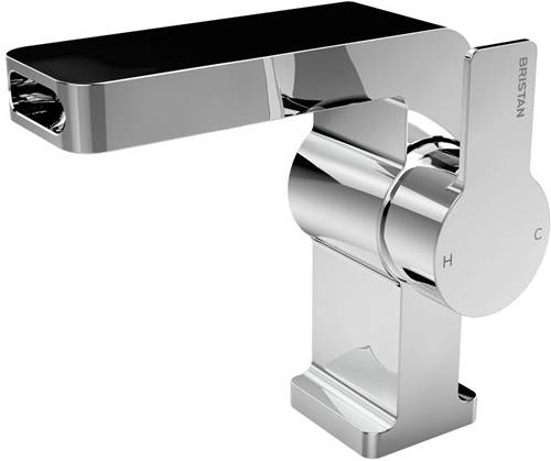 Example image of Bristan Exodus Waterfall Basin & 1 Hole Bath Filler Tap Pack (Chrome).