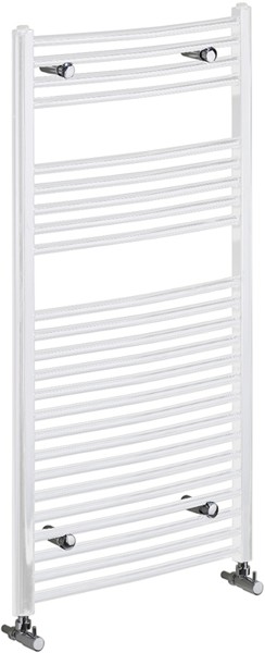 Larger image of Bristan Heating Gina Curved Electric Radiator (White). 600x700mm.