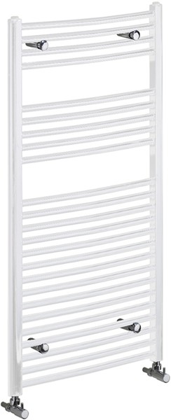 Larger image of Bristan Heating Gina Curved Electric Radiator (White). 600x1450mm.