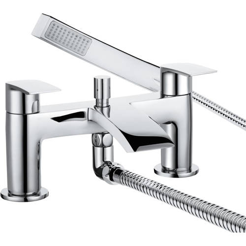 Larger image of Bristan Glide Bath Shower Mixer Tap With Kit (Chrome).