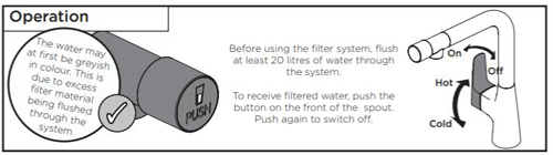 Technical image of Bristan Gallery Pure 3 In 1 Filter Kitchen Tap (Chrome).