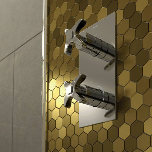Example image of Bristan Glorious Concealed Shower Valve (2 Outlets, Chrome).