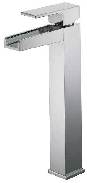 Example image of Bristan Hampton Waterfall Tall Basin & Bath Filler Tap Pack (Chrome).