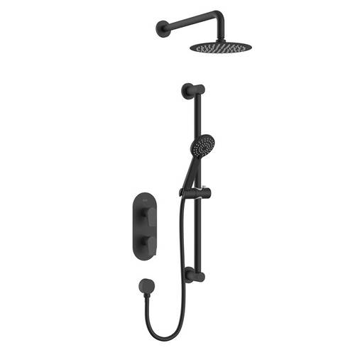 Larger image of Bristan Hourglass Thermostatic Shower Package (Black).