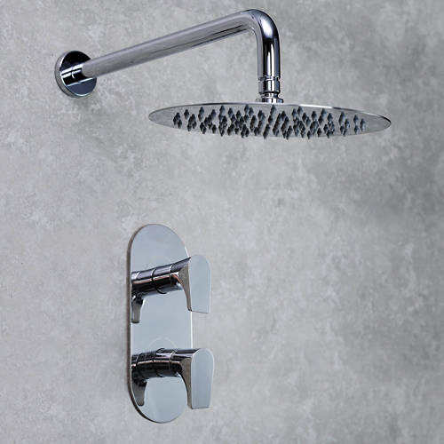Bristan Hourglass Concealed Shower Valve & Round Head (Chrome).