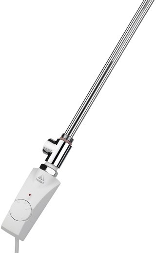 Larger image of Bristan Heating 150W Thermostatic Element & Adaptor In White & Chrome.