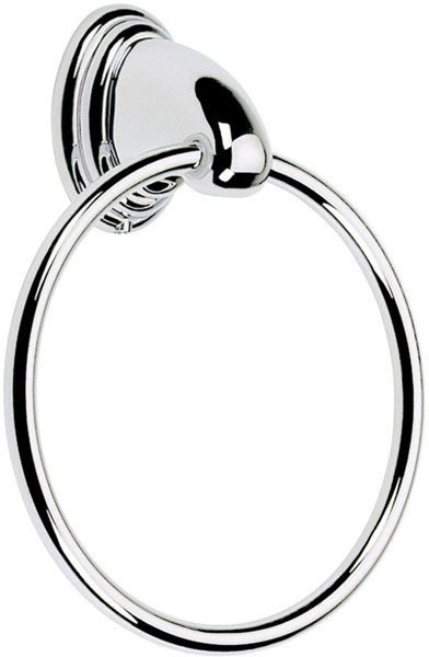 Larger image of Bristan Java Towel Ring (Chrome).