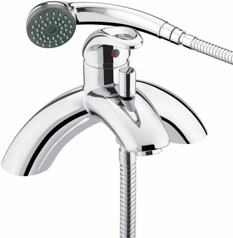 Larger image of Bristan Java Single Lever Bath Shower Mixer Tap With Shower Kit (Chrome).