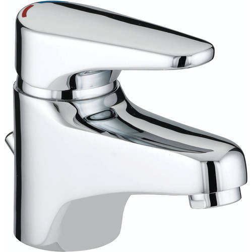 Larger image of Bristan Jute Basin Mixer Tap With Pop Up Waste (Chrome).
