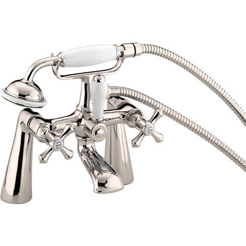 Larger image of Bristan Colonial Bath Shower Mixer Tap With Kit (Gold).