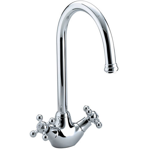 Larger image of Bristan Colonial Easy Fit Kingsbury Mixer Kitchen Tap (TAP ONLY, Chrome).