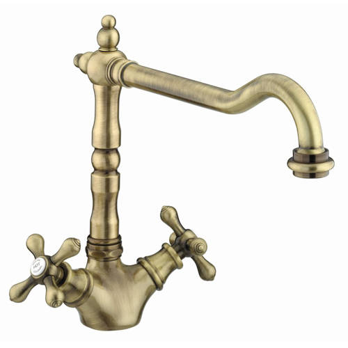 Larger image of Bristan Colonial Colonial Easy Fit Mixer Kitchen Tap (Antique Bronze).