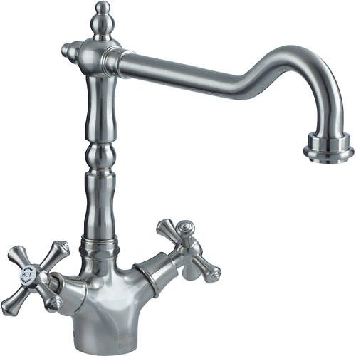 Larger image of Bristan Colonial Colonial Easy Fit Mixer Kitchen Tap (Brushed Nickel).