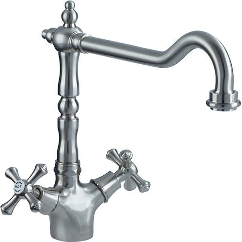 Larger image of Bristan Colonial Easy Fit Colonial Mixer Kitchen Tap (TAP ONLY, Brushed Nickel).