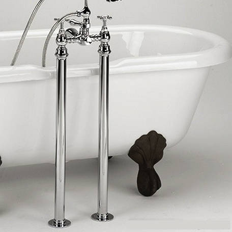 Larger image of Bristan Accessories Freestanding Bath Shroud Covers (Chrome).