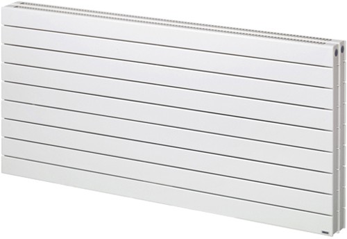 Larger image of Bristan Heating Lotus 2 Double Bathroom Radiator (White). 1400x505mm.
