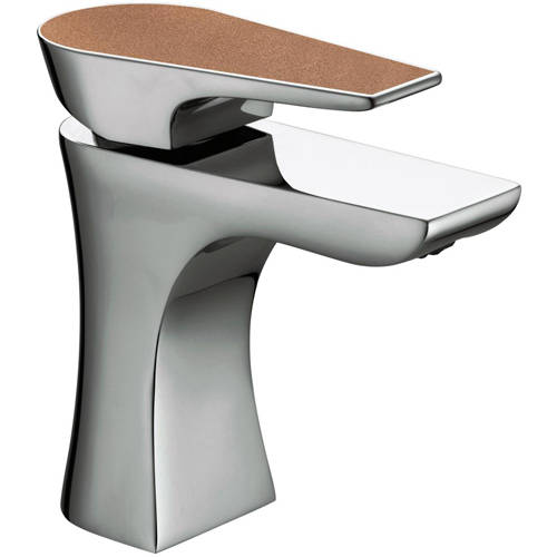 Larger image of Bristan Hourglass Basin Mixer Tap (Copper Radiance).