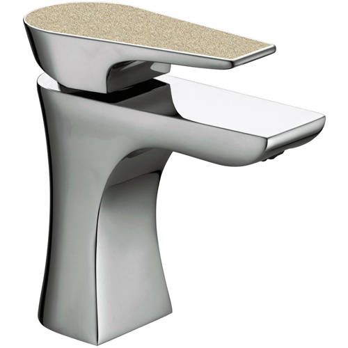 Larger image of Bristan Hourglass Basin Mixer Tap (Champagne Shimmer).