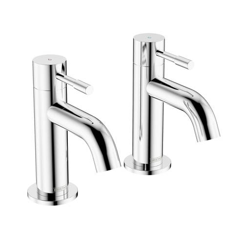 Bristan Mila Bath Pillar Taps - Chrome - Image 3