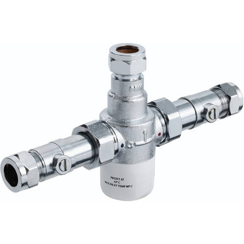 Bristan Commercial Thermostatic Blending Valve With Isolation Tmv3 (15Mm)