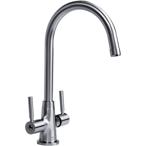 Larger image of Bristan Kitchen Easy Fit Monza Mixer Kitchen Tap (TAP ONLY, Brushed Nickel).