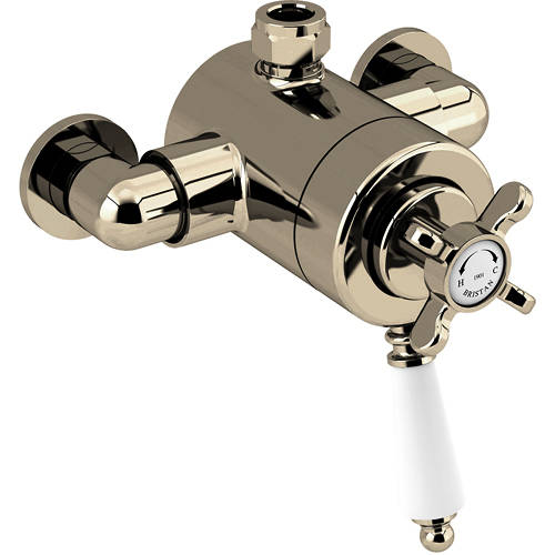 Larger image of Bristan 1901 Exposed Shower Valve With Dual Controls (1 Outlet, Gold).