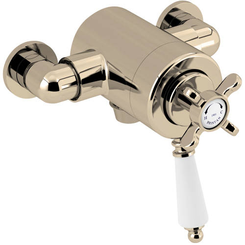 Larger image of Bristan 1901 Exposed Shower Valve With Dual Controls (1 Outlet, Gold).