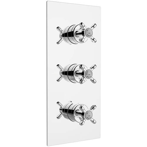 Bristan 1901 Concealed Shower Valve With Dual Controls (2 Outlet, Chrome).