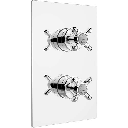 Bristan 1901 Concealed Shower Valve With Dual Controls (1 Outlet, Chrome).