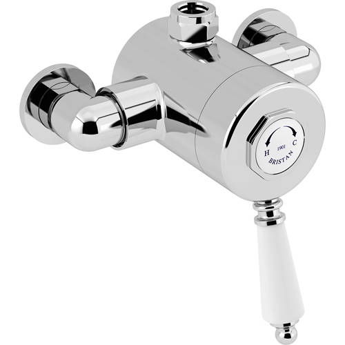 Bristan 1901 Exposed Shower Valve With Single Control (1 Outlet, Chrome).