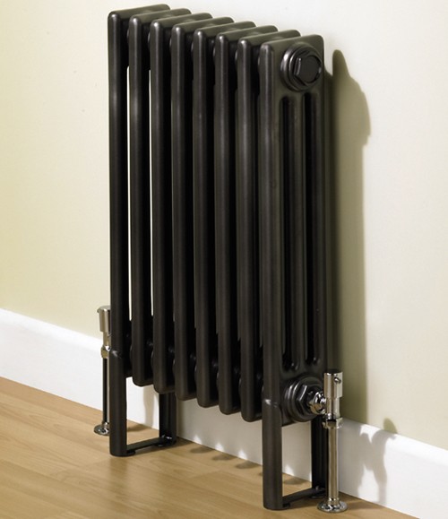 Example image of Bristan Heating Nero 3 Column Bathroom Radiator (Gun Metal). 400x600mm.