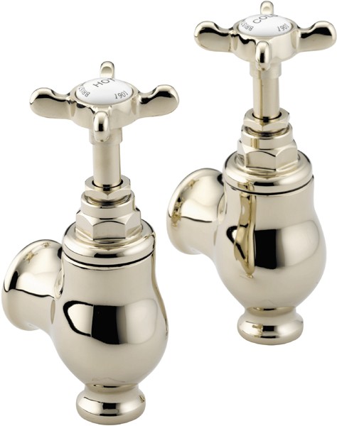 Larger image of Bristan 1901 Globe Bath Taps, Gold Plated. NGLOGCD