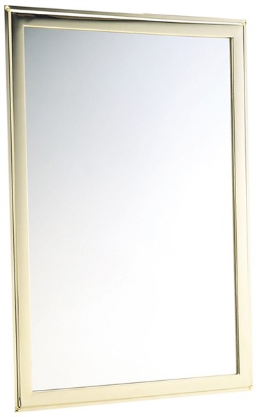 Larger image of Bristan 1901 Mirror, 385W x 575H. Gold Plated.