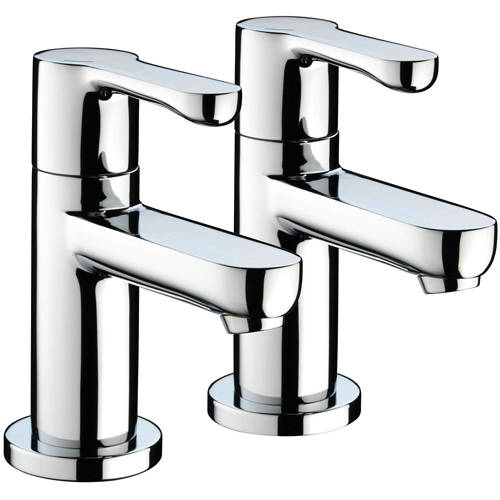 Larger image of Bristan Nero Eco Basin Taps (6 l/min, Chrome).