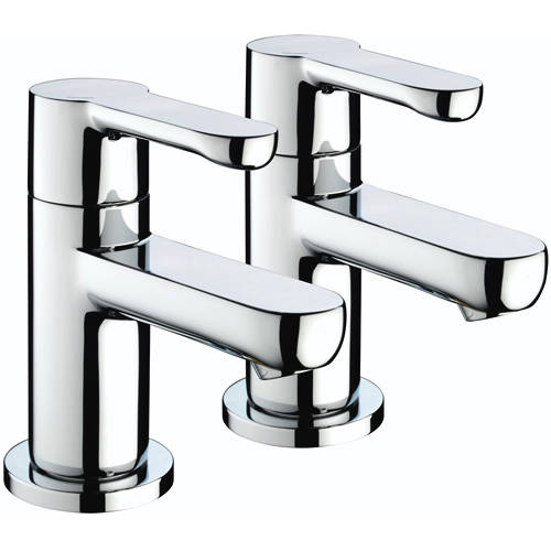 Larger image of Bristan Nero Bath Taps (Pair, Chrome).