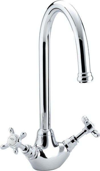Larger image of Bristan 1901 Monobloc Sink Mixer Tap, Chrome Plated. NSNKEFC