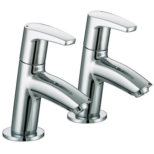 Larger image of Bristan Orta Eco Basin Taps (4 l/min, Chrome).