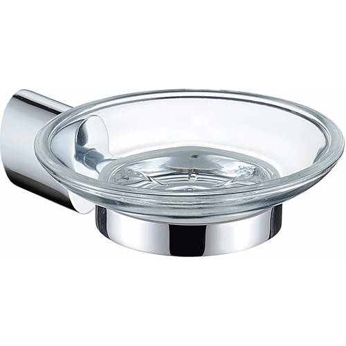 Larger image of Bristan Accessories Oval Soap Dish (Chrome).