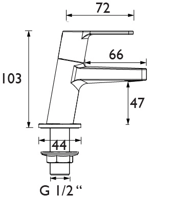 Technical image of Bristan Pisa Basin & Bath Shower Mixer Tap Pack (Chrome).