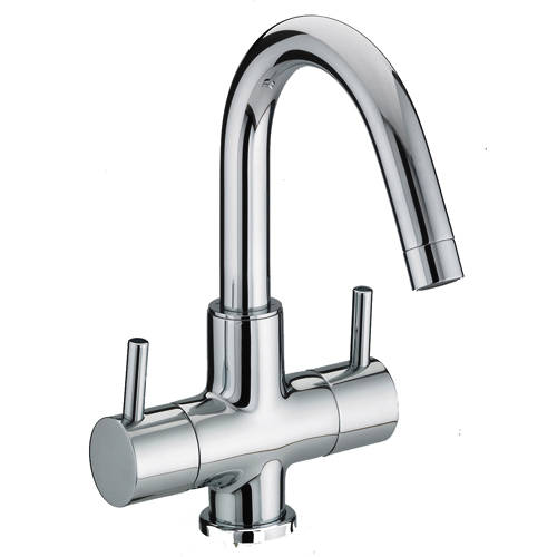 Bristan Prism Basin Mixer Tap With Lever Handles (Chrome).