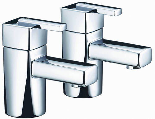 Example image of Bristan Qube Basin & Bath Taps Pack (Chrome).