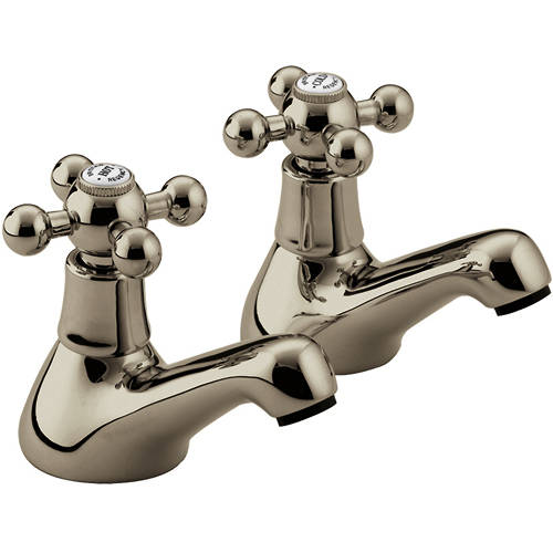 Larger image of Bristan Regency Basin Taps (Pair, Gold).