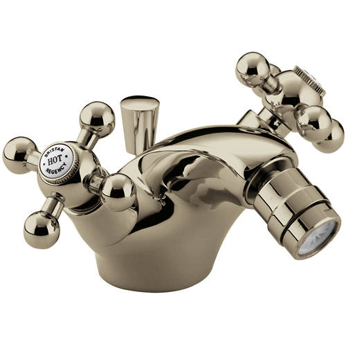 Larger image of Bristan Regency Bidet Mixer Tap With Pop Up Waste (Gold).